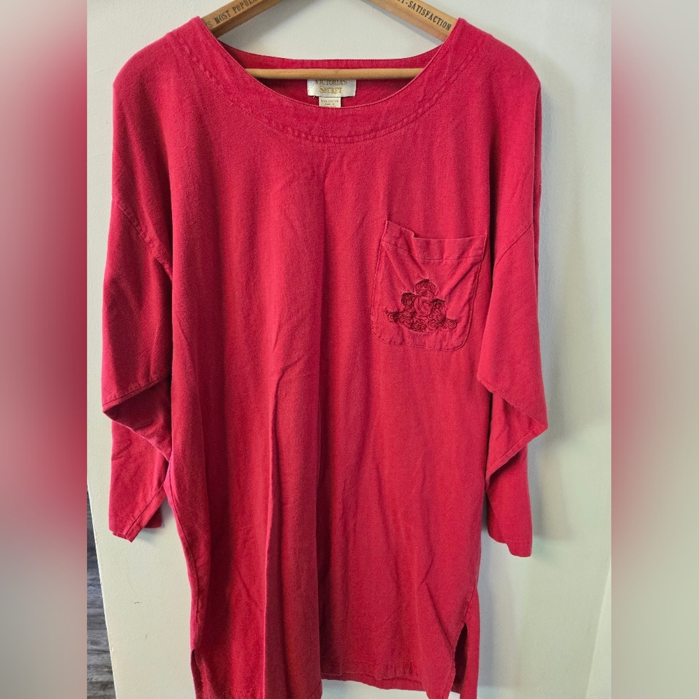 Vintage Victorias Secret Red Night Gown